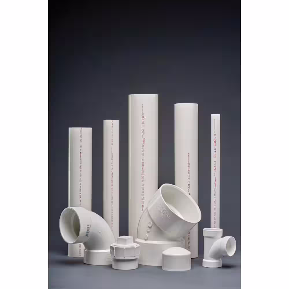 Charlotte Pipe 2 in. PVC DWV 90Â° Hub x Hub Vent Elbow Fitting