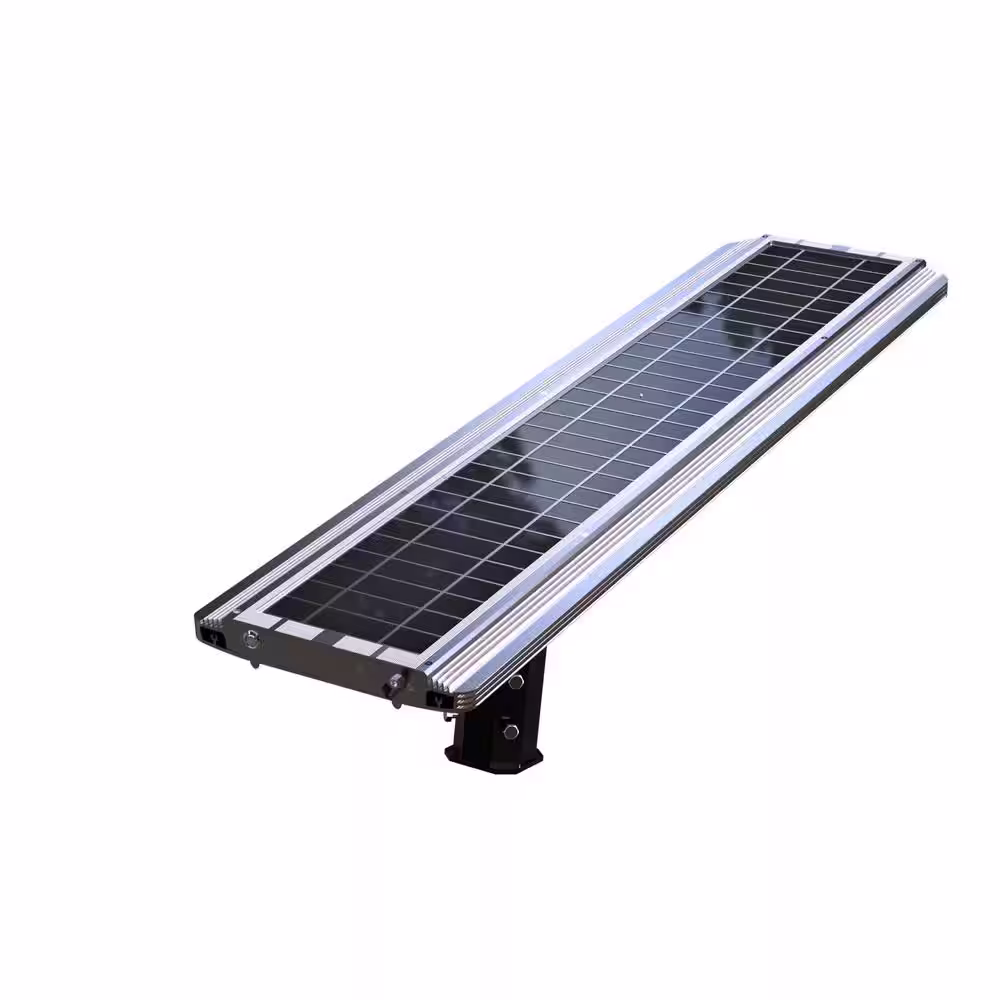 None AI SMART 4800 Lumens Metallic Solar Power Motion Activated Outdoor Integrated LED CREE 3000K Street Area Light