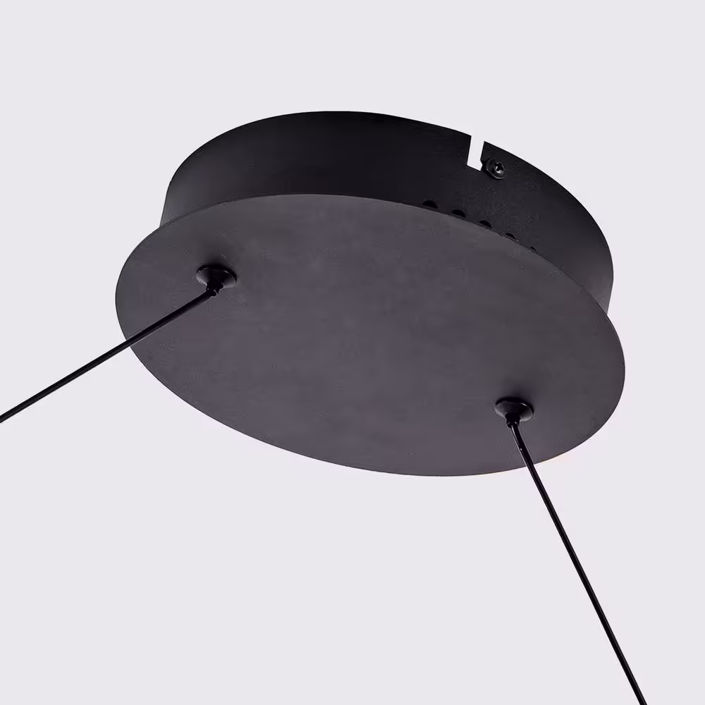 JC TOPA Modern Creative Integrated LED Dimmable Black Hanging Pendant Light