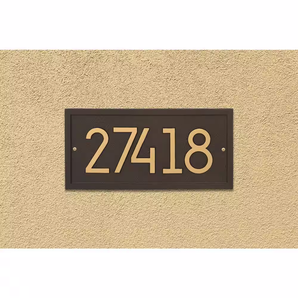 Whitehall Products Rectangle Modern Personalized Rectangle Wall Plaque