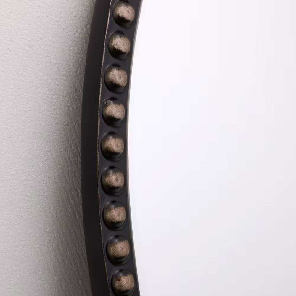 Home Decorators Collection Medium Arched Dark Bronze Antiqued Classic Accent Mirror (35 in. H x 24 in. W)