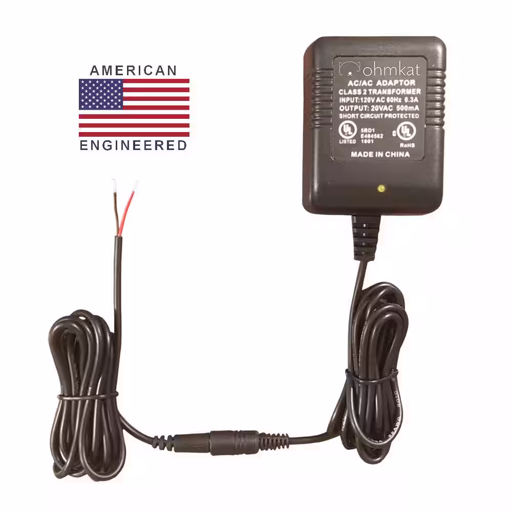 None Video Doorbell Power Supply - Compatible with Arlo Wired Video Doorbell (Black)