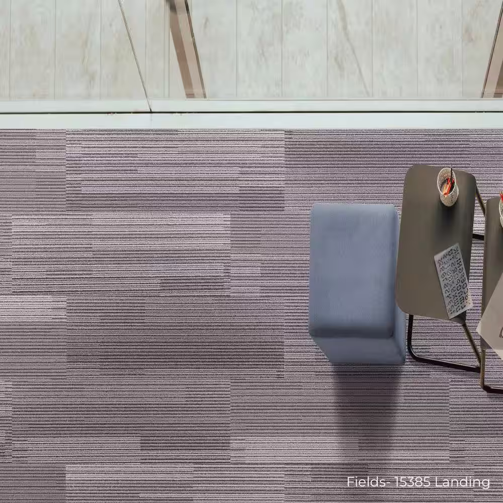 TrafficMaster Fields Gray Residential/Commercial 9.84 in. x 39.37 Peel and Stick Carpet Tile (8 Tiles/Case)21.53 sq. ft.