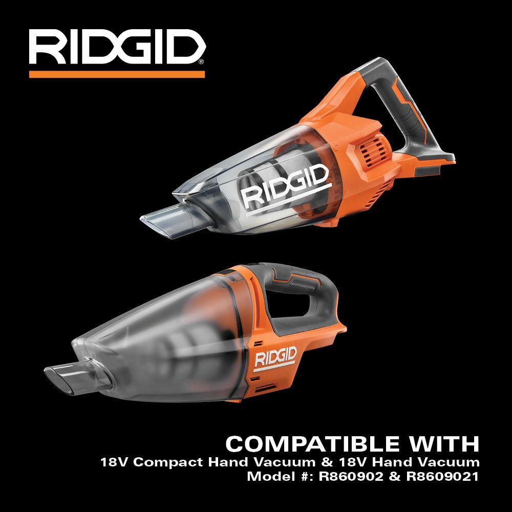 RIDGID Replacement Filter (1-Pack) for Hand Vacuum Models R860902 and R8609021