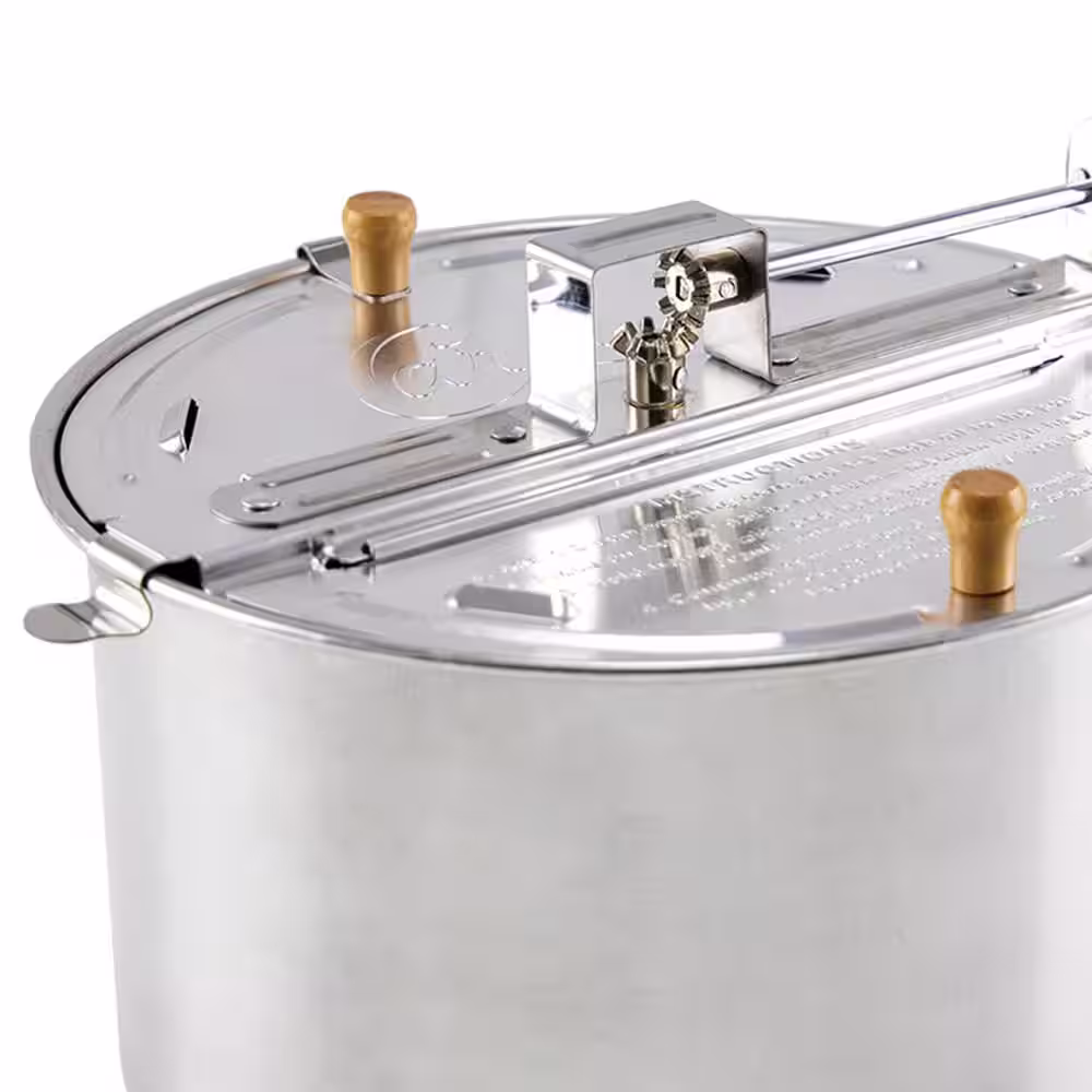 Carey Medium 6 qt. Aluminum Stovetop Popcorn Popper