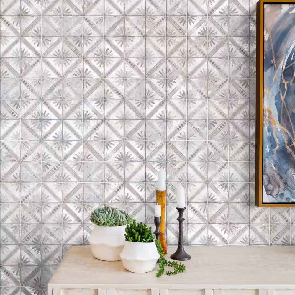 Merola Tile Harmonia Kings Marrakech Grey 13 in. x 13 in. Ceramic Floor and Wall Tile (12.0 sq. ft./Case)