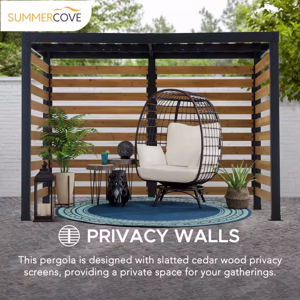 Sunjoy Lynngrove 10 ft. x 6 ft. Small Space Pergola