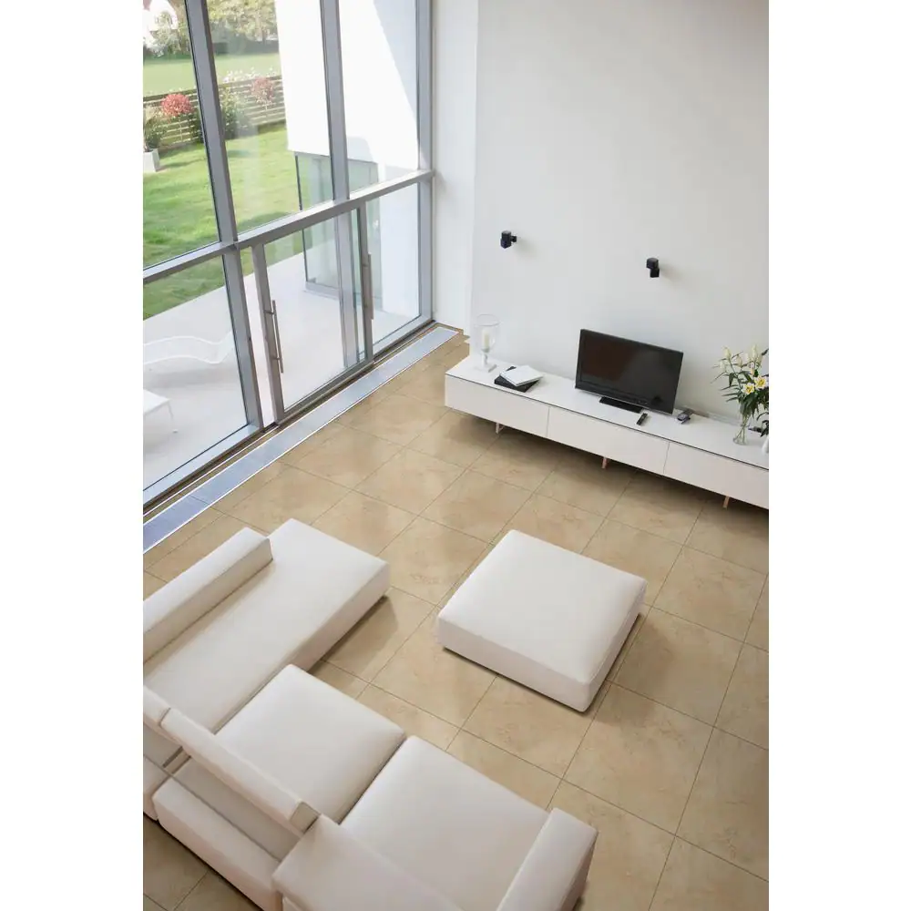 None Caliza Stone 20 in. x 20 in. Glossy Porcelain Stone Look Floor and Wall Tile (14 sq. ft./Case)