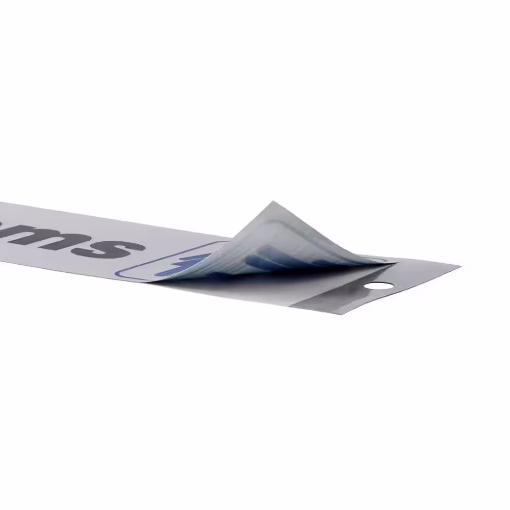 Everbilt 2 in. x 8 in. Plastic Restrooms Sign
