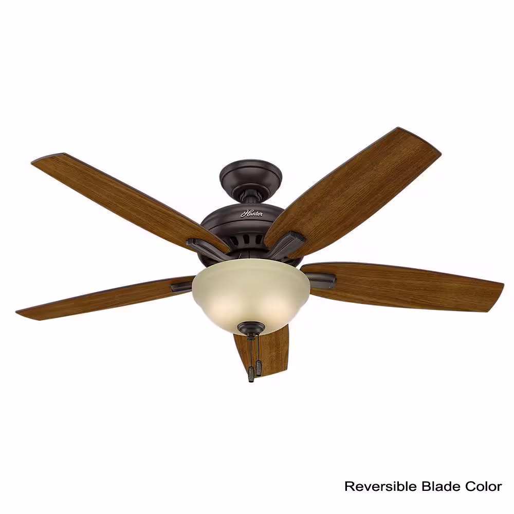 Hunter Newsome 52 in. Indoor Premier Bronze Bowl Light Kit Ceiling Fan