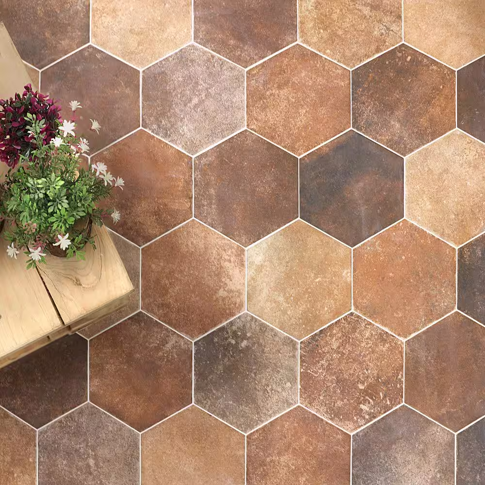 Ivy Hill Tile Hayes Marron 7.87 in. x 9.44 in. Matte Porcelain Floor and Wall Tile (9.84 sq. ft./Case)