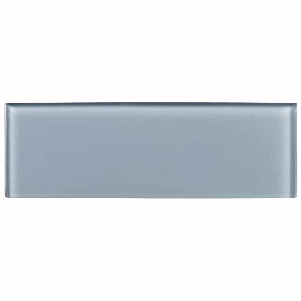 ANDOVA Enchant Elle Spark Gray Blue Glossy 4 in. x 12 in. Smooth Glass Subway Wall Tile (4.88 sq. ft./Case)