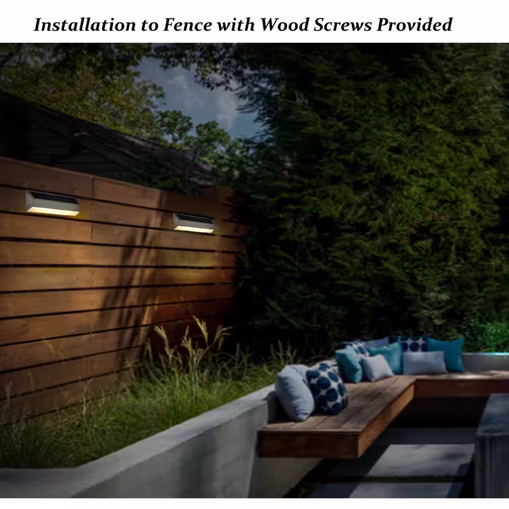 Deck Impressions Solar White LED Landscape Gutter Light (2-Pack)