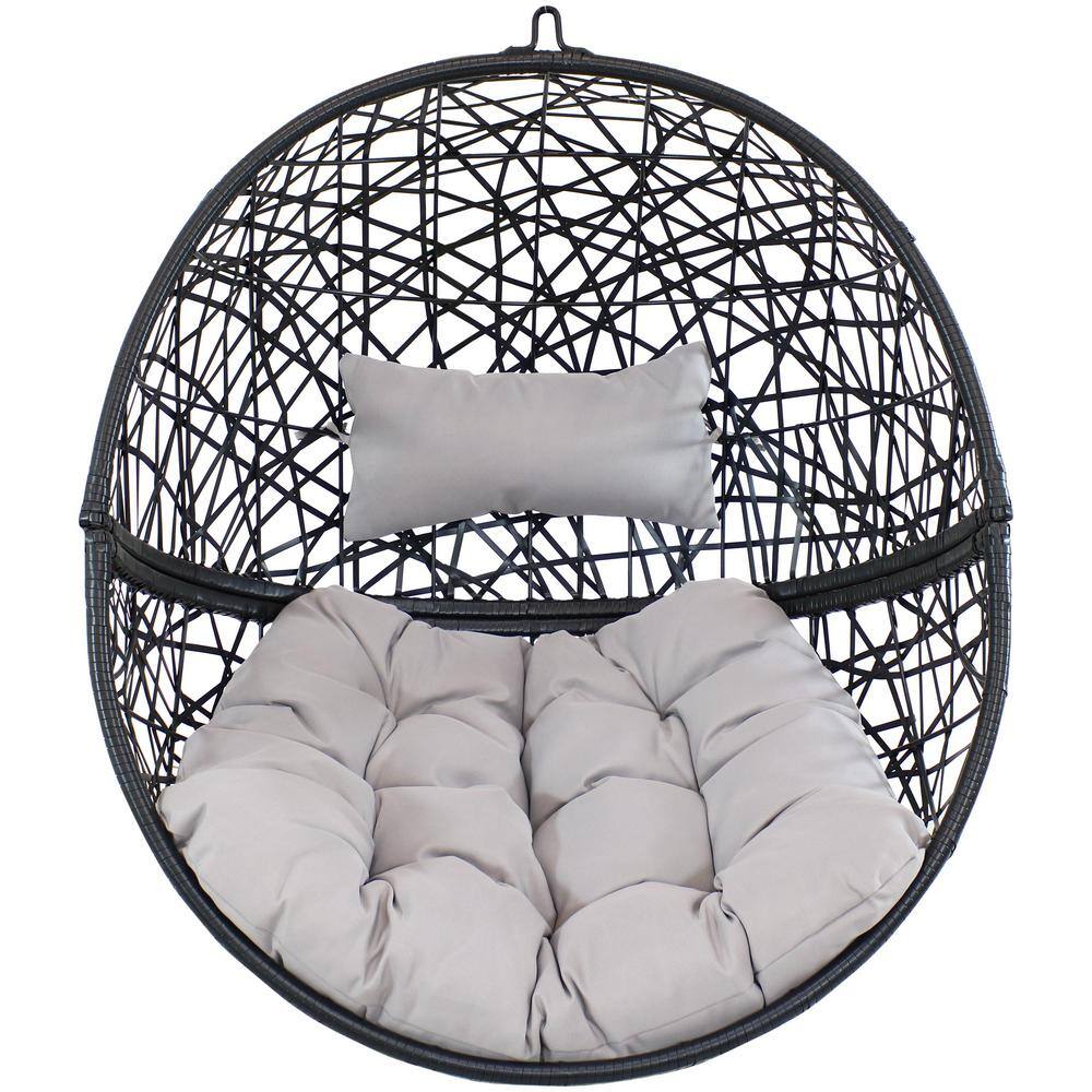 Sunnydaze Decor 3.15 ft. Jackson Hanging Egg Chair Hammock with Stand