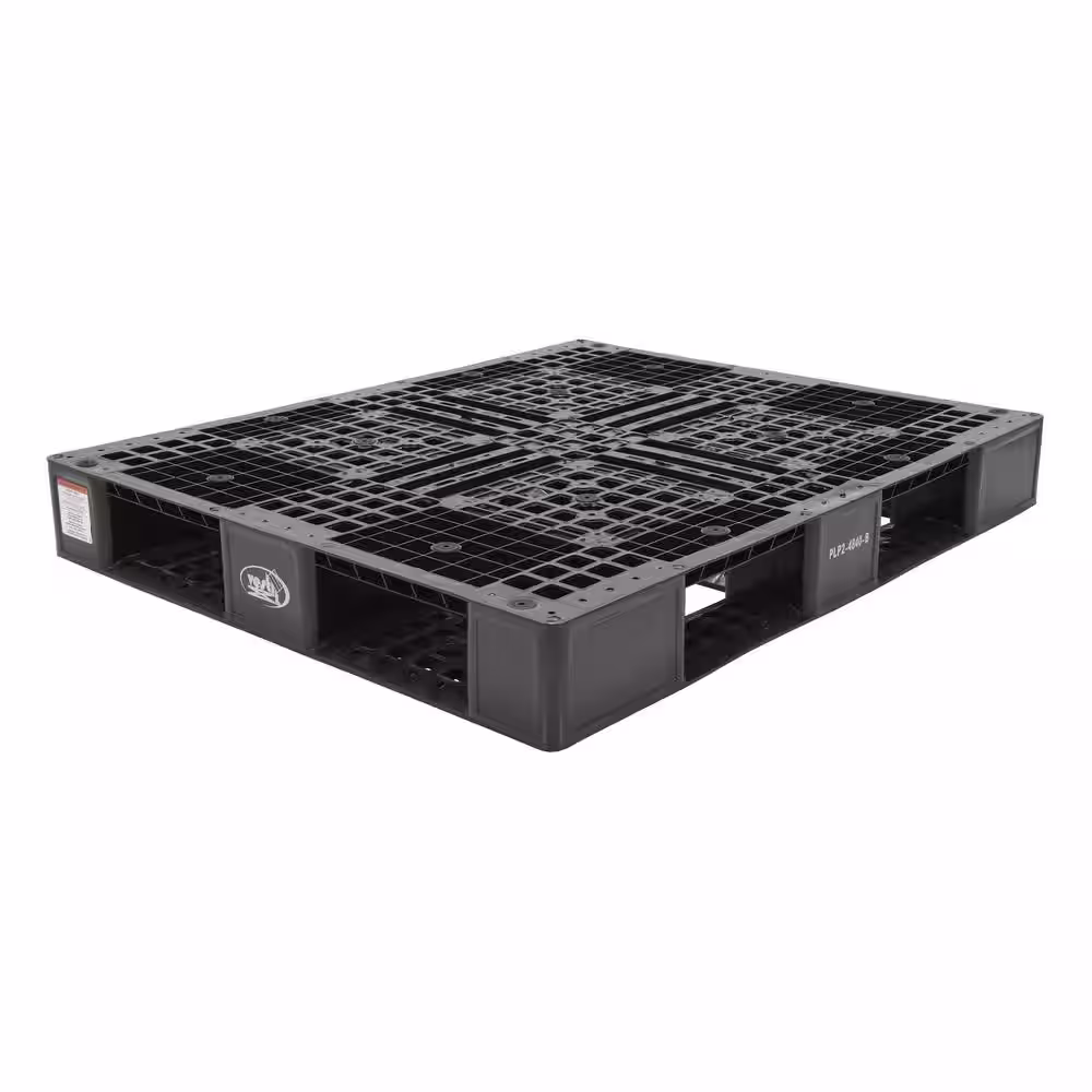 Vestil 48 in. x 40 in. x 6 in. Black Plastic Pallet/Skid