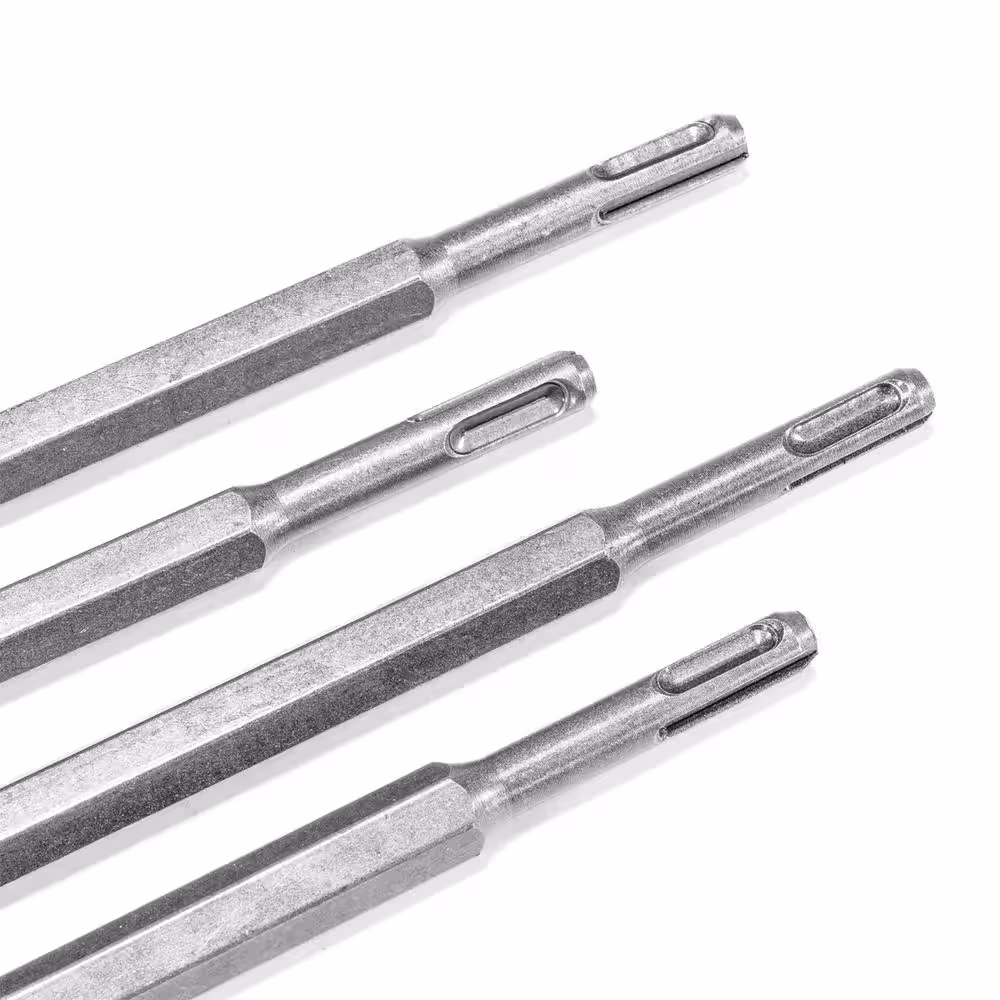XtremepowerUS SDS-Plus Tungsten Carbide Rotary Hammer Drill and Chisel Metric Bit Set (17-piece)