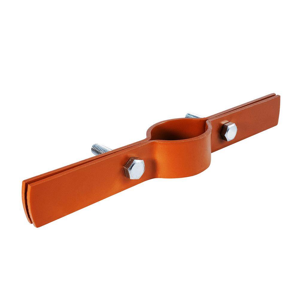 The Plumber's Choice 4 in. Riser Clamp in Copper Epoxy Coated Steel