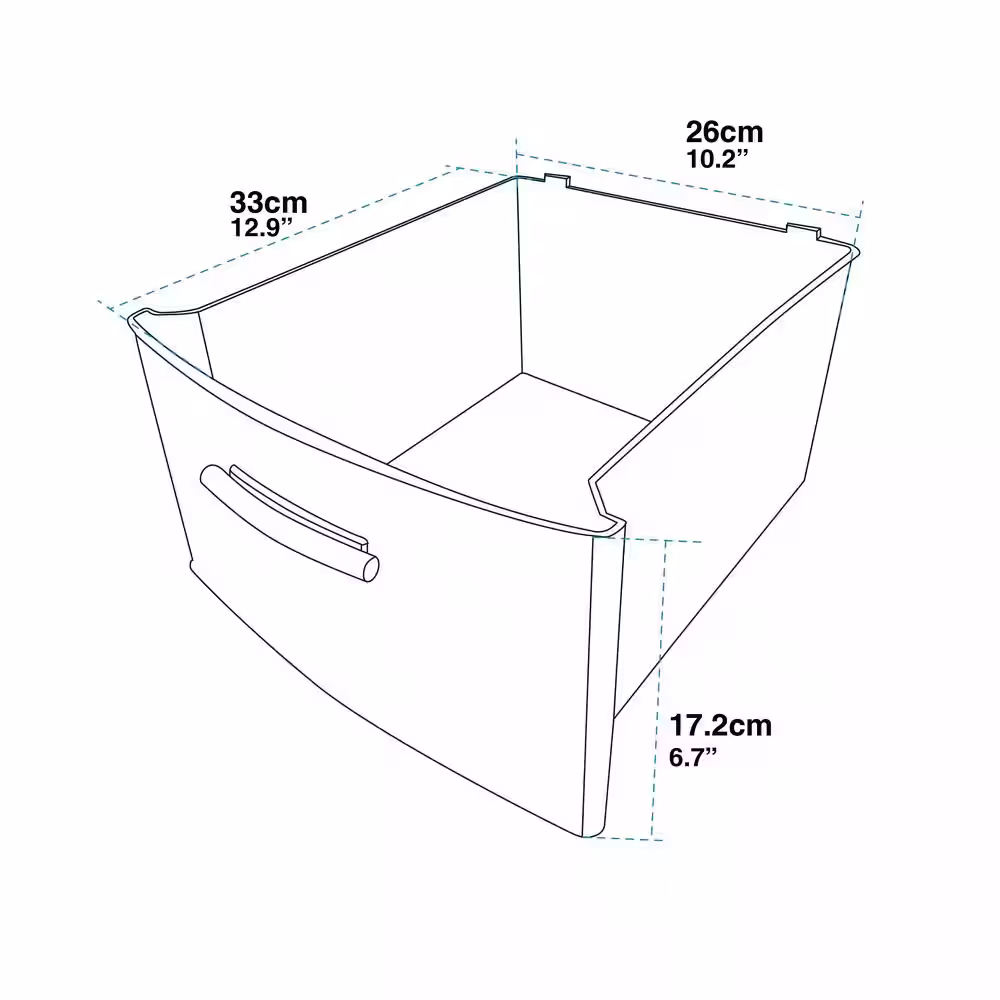 MQ 13 in. W x 39 in. H x 15 in. D 5-Drawer Resin Storage Cabinet in Bright Multi-Color