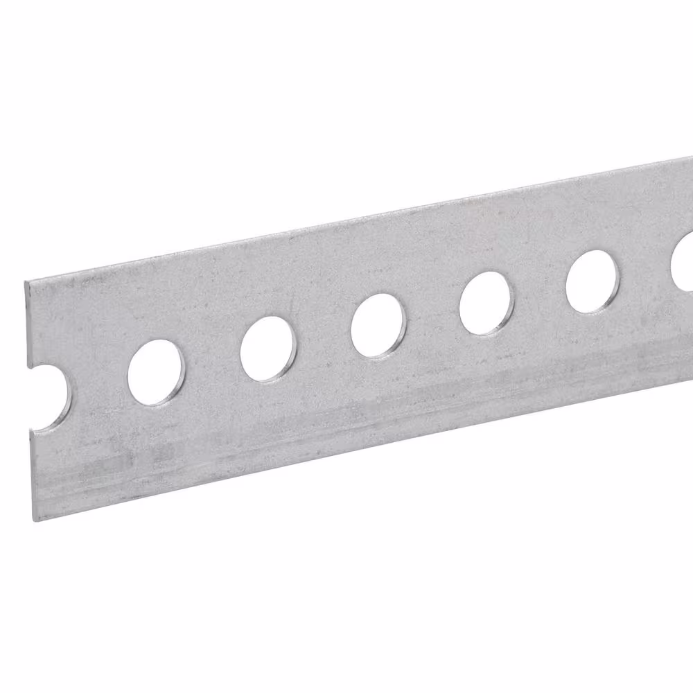 Everbilt 1-3/8 in. x 48 in. Zinc-Plated Punched Steel Flat Bar with 1/16 in. Thick