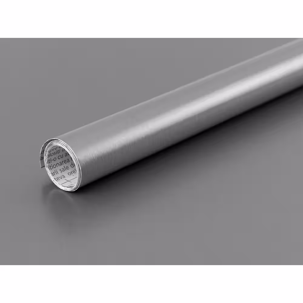 Fablon Stainless Steel Grey Adhesive Film (Set of 2)