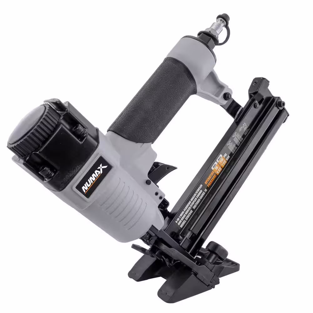 NuMax Pneumatic 4-in-1 18-Gauge 1-5/8 in. Mini Flooring Nailer and Stapler with Canvas Bag