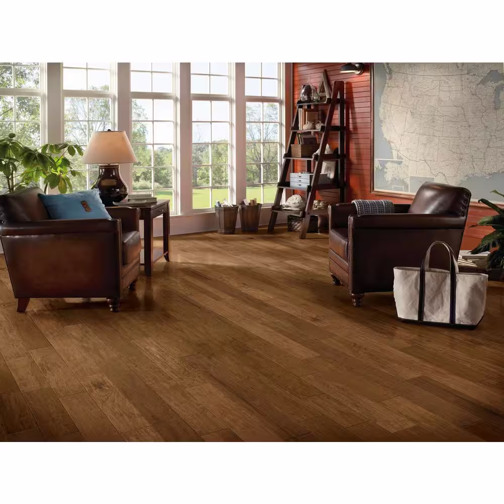 Bruce American Vintage Bear Creek Oak 3/8 in. T x 5 in. W Hand Scraped Engineered Hardwood Flooring (25 sq. ft./Case)