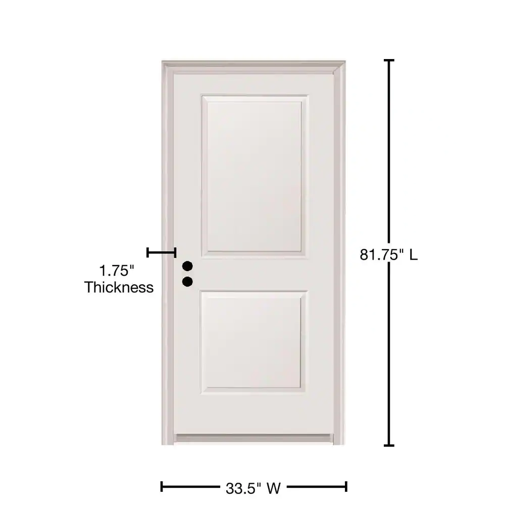 MMI Door 32 in. x 80 in. Carrara Right-Hand Primed Composite 20 Min. Fire-Rated House-to-Garage Single Prehung Interior Door