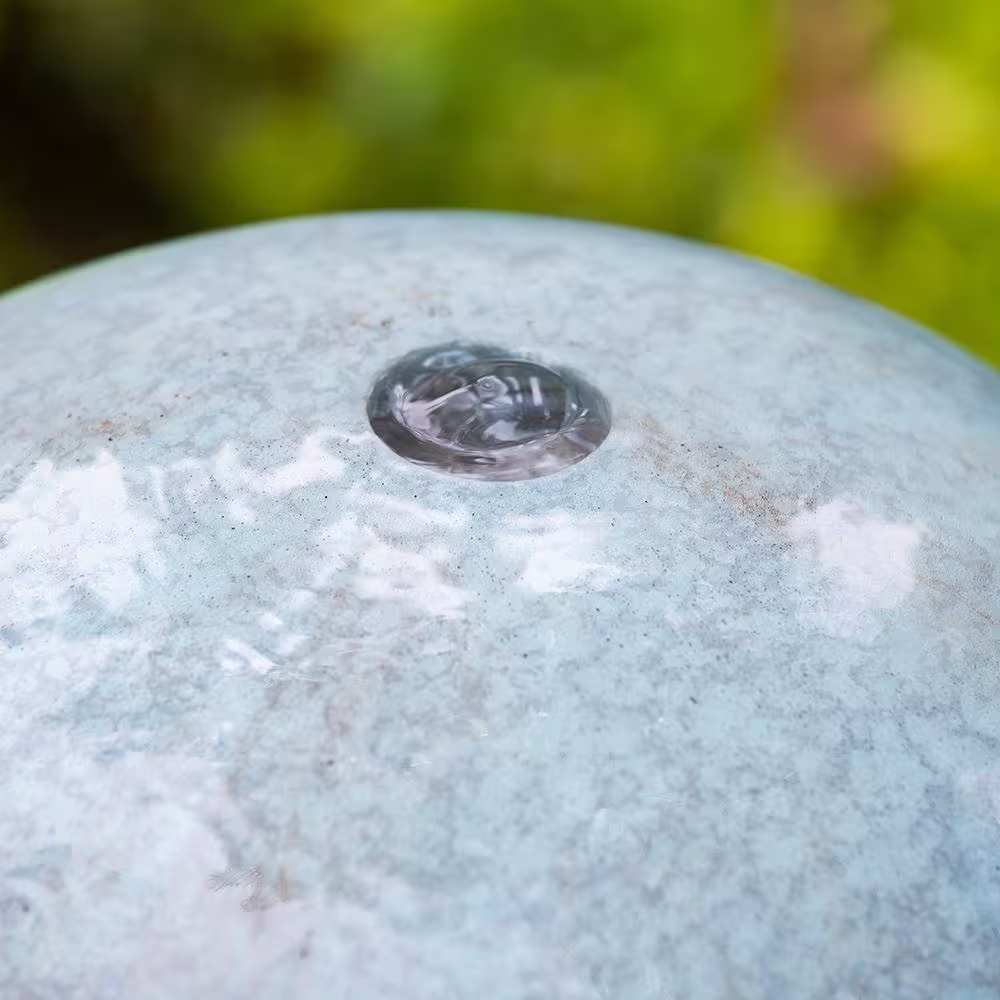 None 44 in. Outdoor Water Fountain Cement Contemporary Design Water Feature for Garden and Lawn