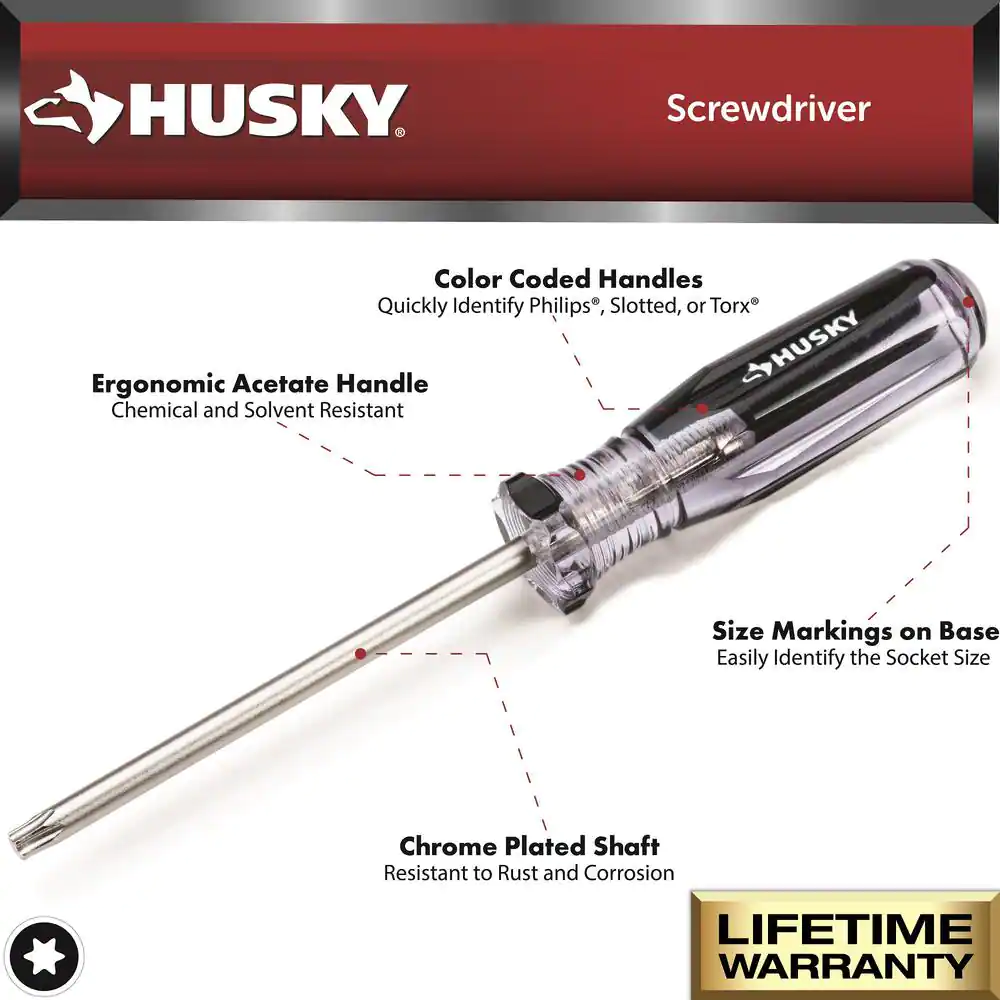 Husky Torx Screwdriver Set (5-Piece)