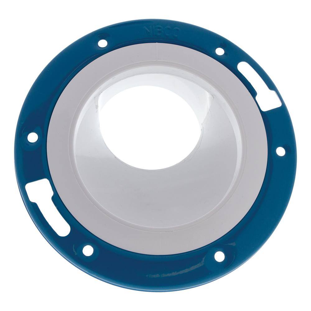 NIBCO 3 in. x 4 in. PVC DWV Hub Offset Closet Flange
