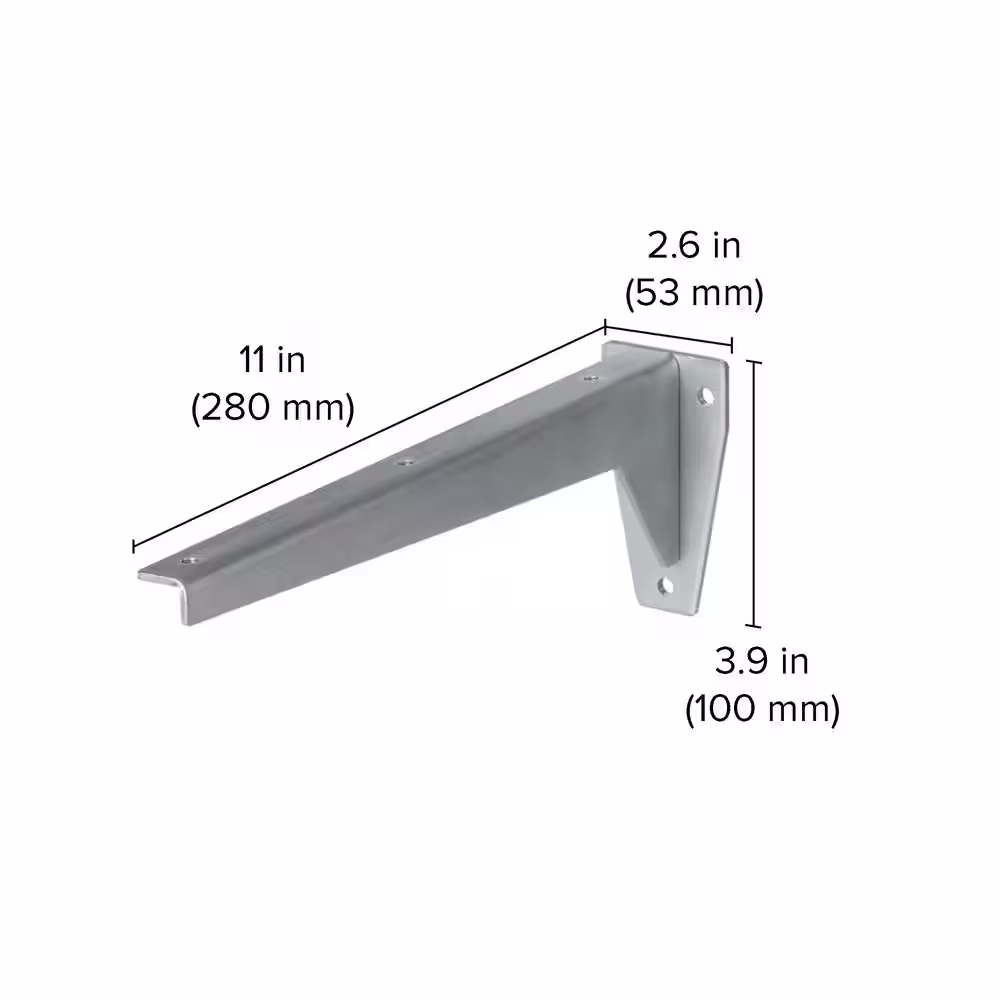 Dolle JIB 11 in. Zinc Plated Steel Shelf Bracket