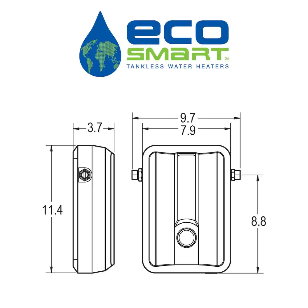 EcoSmart ECO 11 Tankless Electric Water Heater 13 kW 240 V