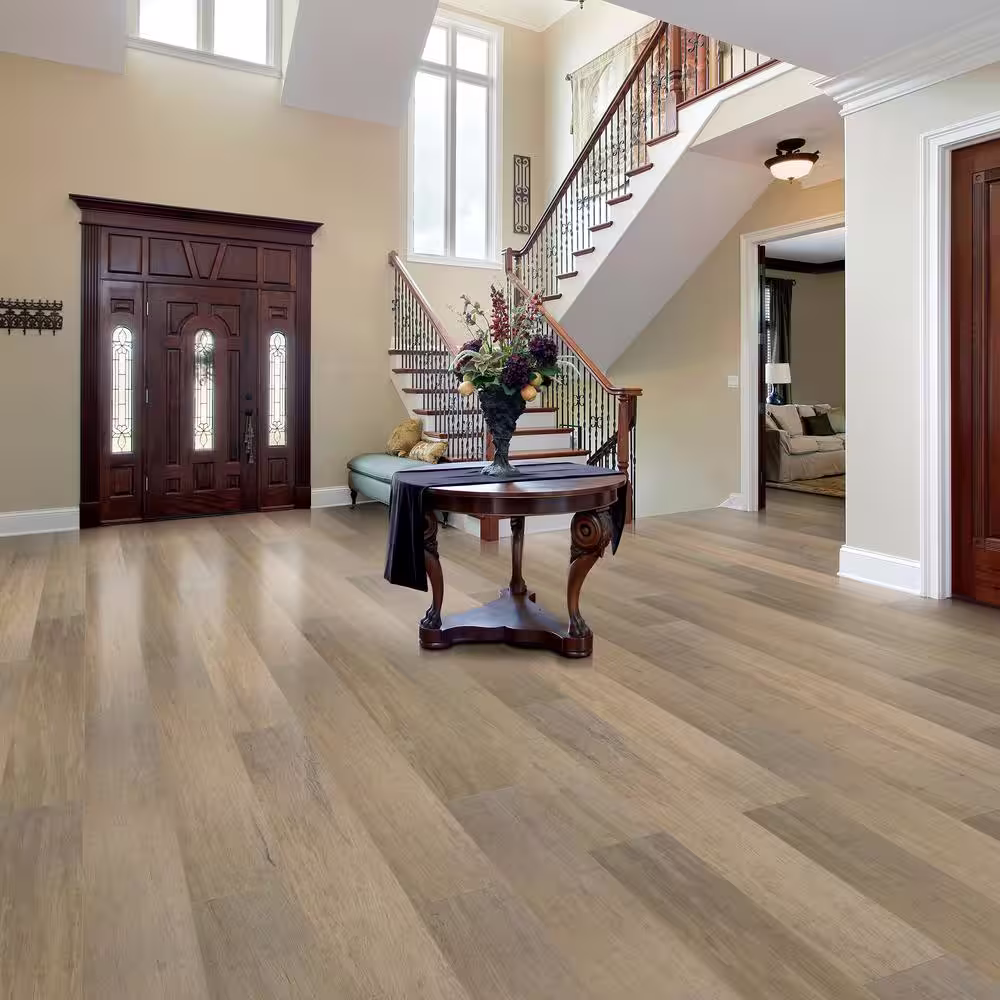 HOMELEGEND Brushed Matt Strand Woven Canyon 7mm T x 7.48 in. Wx 72.83 in. L Click Water Resistant Bamboo Flooring(18.92 sq.ft/case)