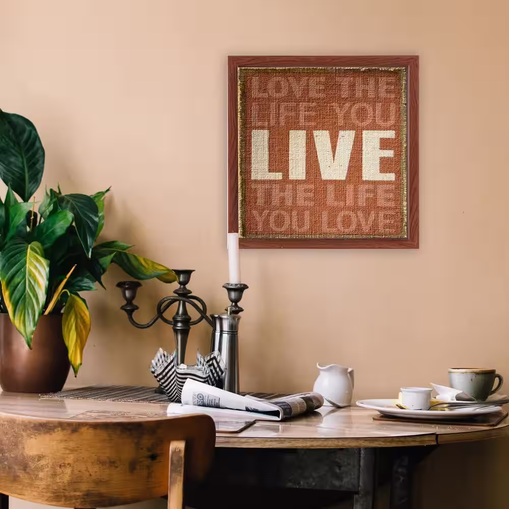 EDGEWOOD 12 in. x 12 in. Brown Square Shadow Box Picture Frame