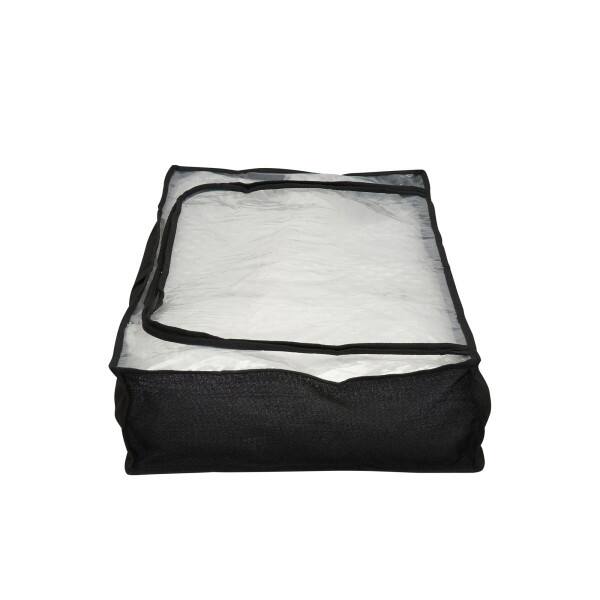 HOUSEHOLD ESSENTIALS Under bed Storage Bag 1-Pack in Black