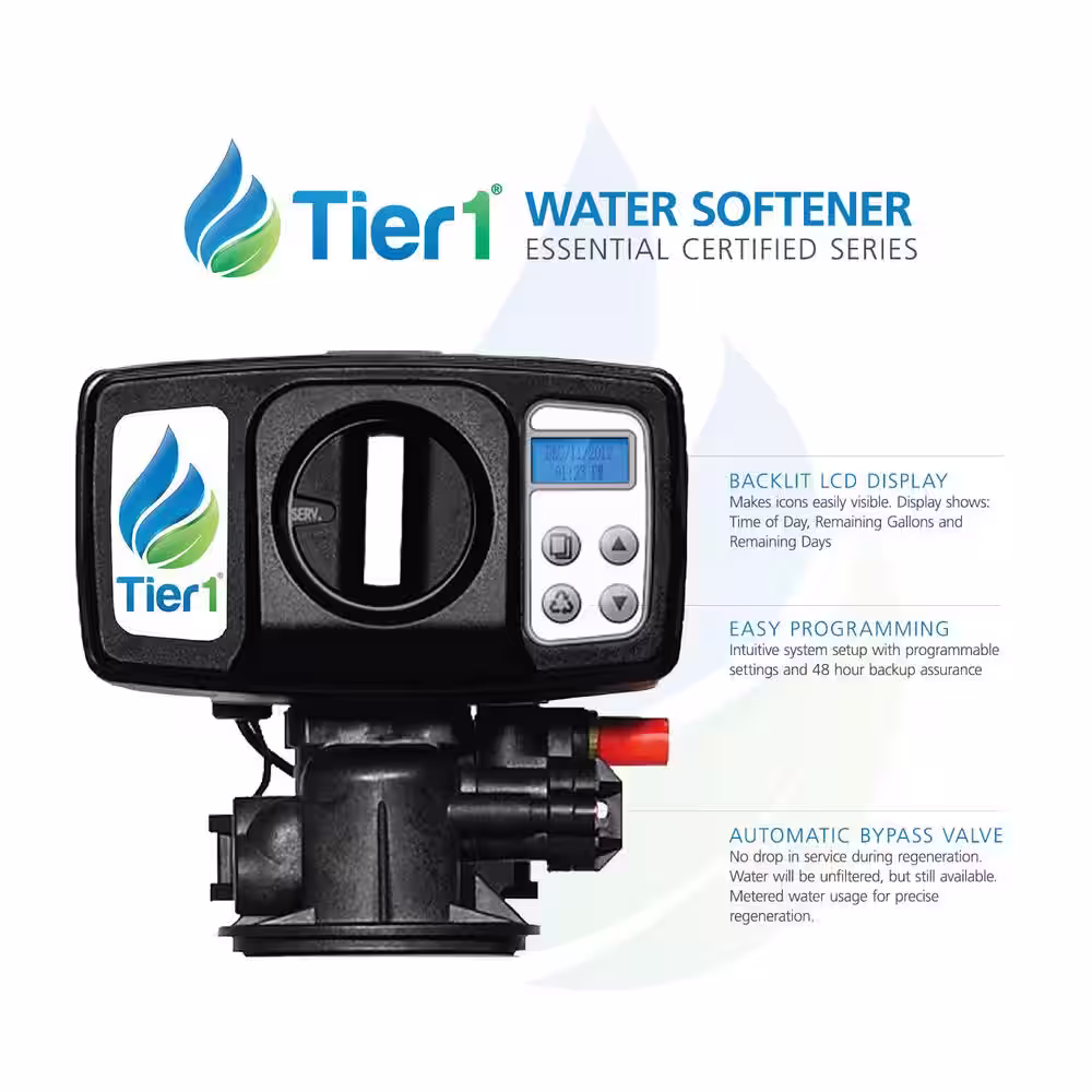 Tier1 Essential Certified Series Whole House Water Filtration System For Chlorine Reduction - 3-6 Bathrooms