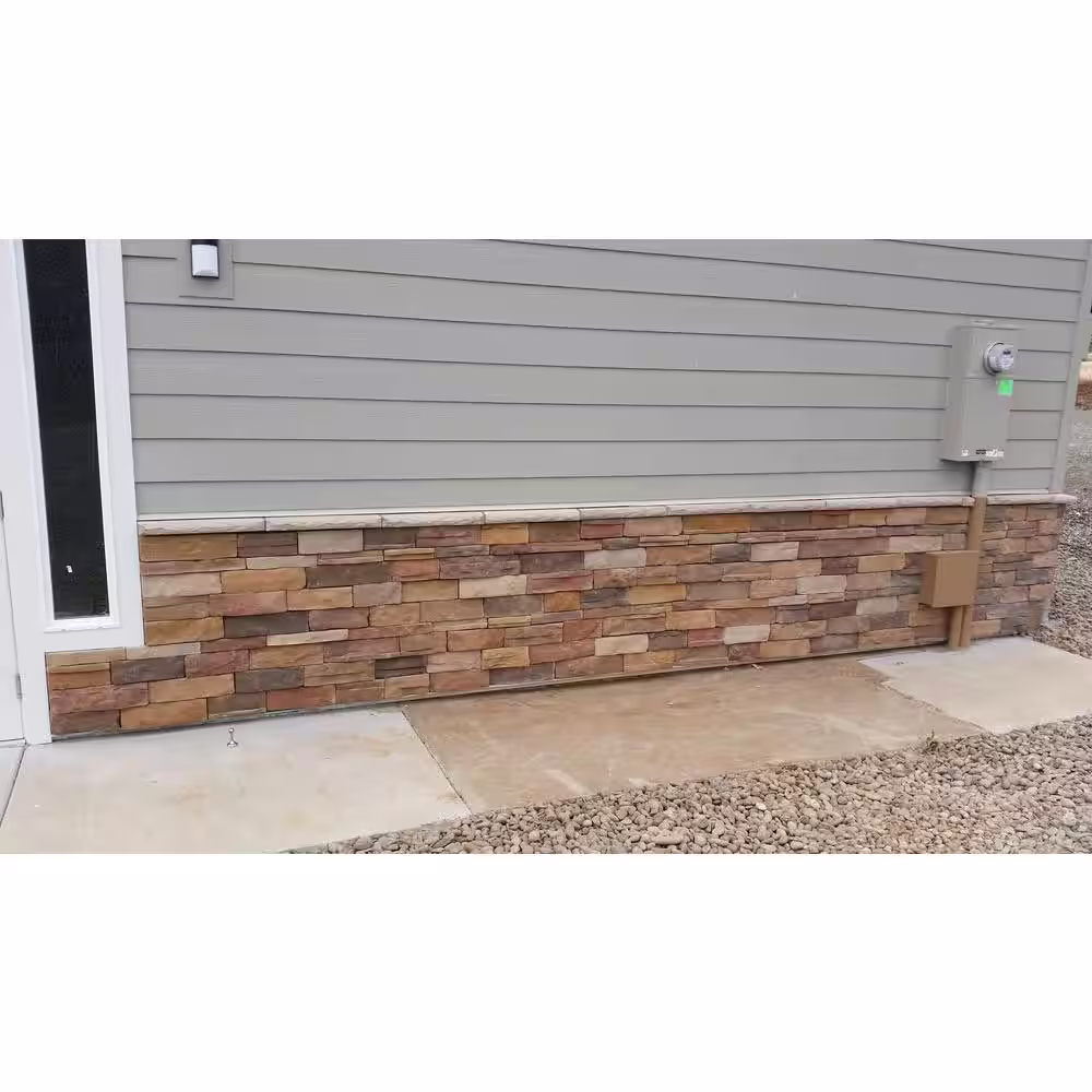 ClipStone 20 in. L x 3 in. W Cream Drip Ledge Flat Stone