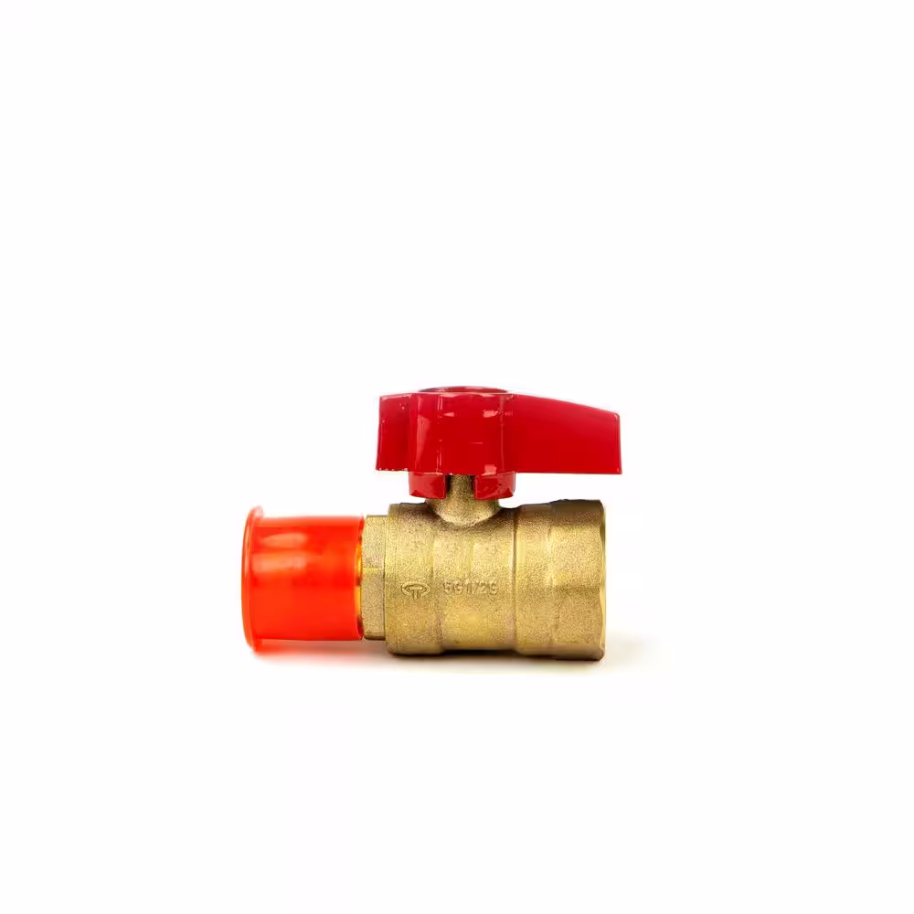 CMI inc 3/8 in. Flare x 1/2 in. FIP Gas Brass Ball Valve (10-Pack)
