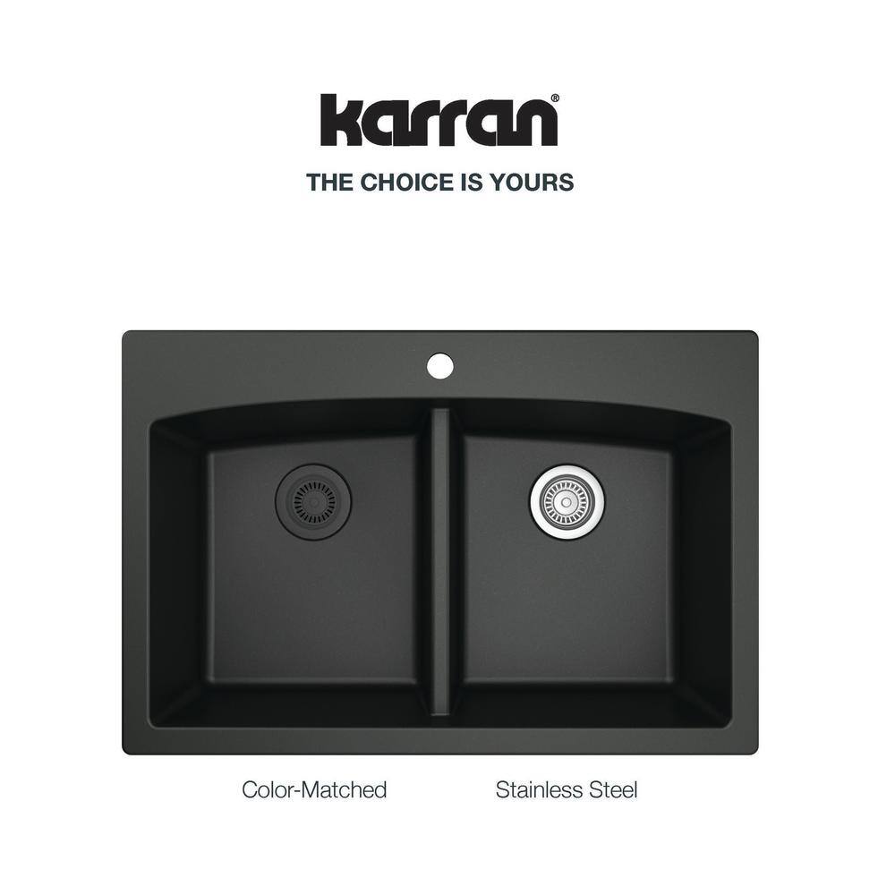 Karran 3-1/2 in. Kitchen Sink Decorative Disposal Flange in Brown