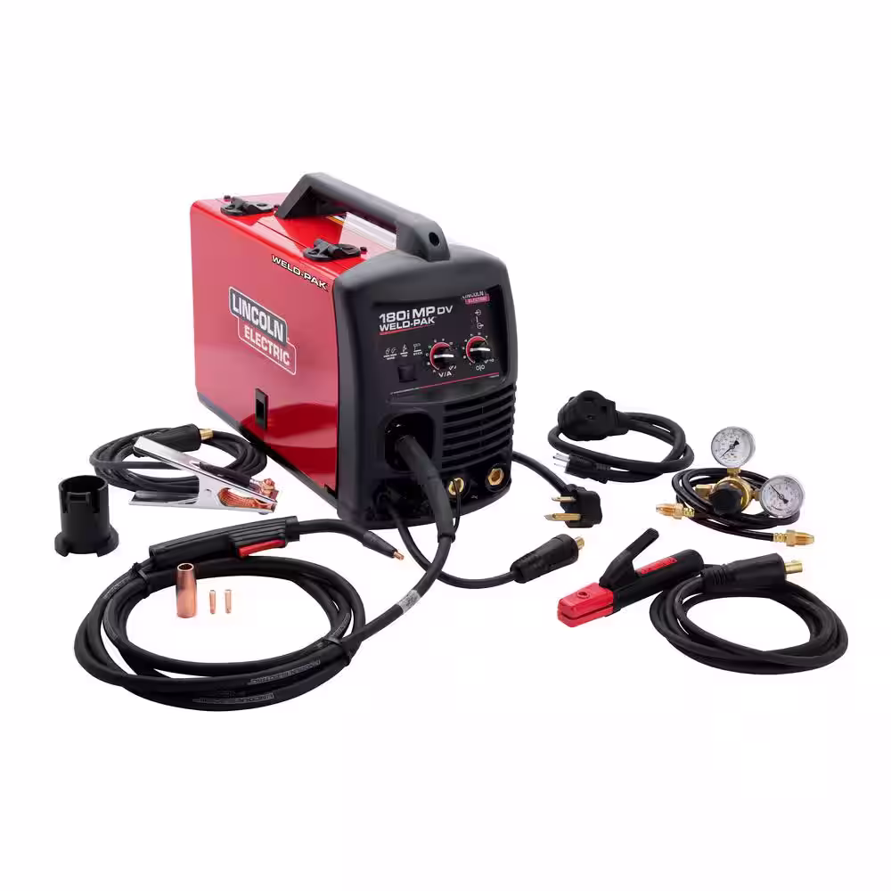 Lincoln Electric 180 Amp Weld-Pak 180i Multi-Process Stick/MIG/Flux-Core/TIG/Aluminum MIG Welder, 120V or 230V with Spool Gun