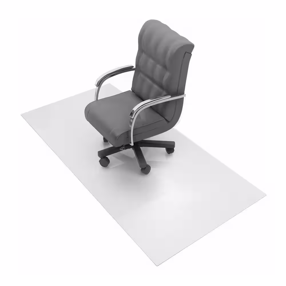 Floortex Ultimat XXL Polycarbonate Square Chair Mat for Hard Floors - 60 in. x 60 in.