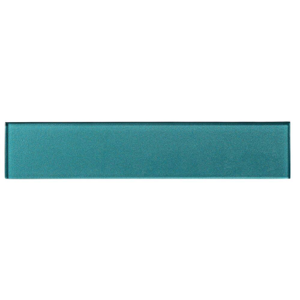 ANDOVA Kwiet Relaxation Green Glossy 2-7/8 in. x 14-3/8 in. Smooth Glass Subway Wall Tile (8.7 sq. ft./Case)