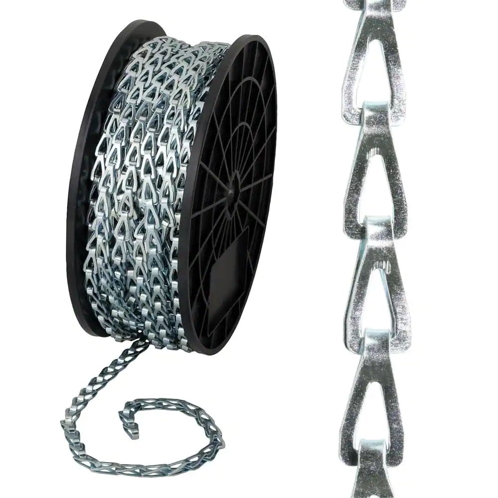 Everbilt #35 x 100 ft. Zinc Plated Steel Sash Chain