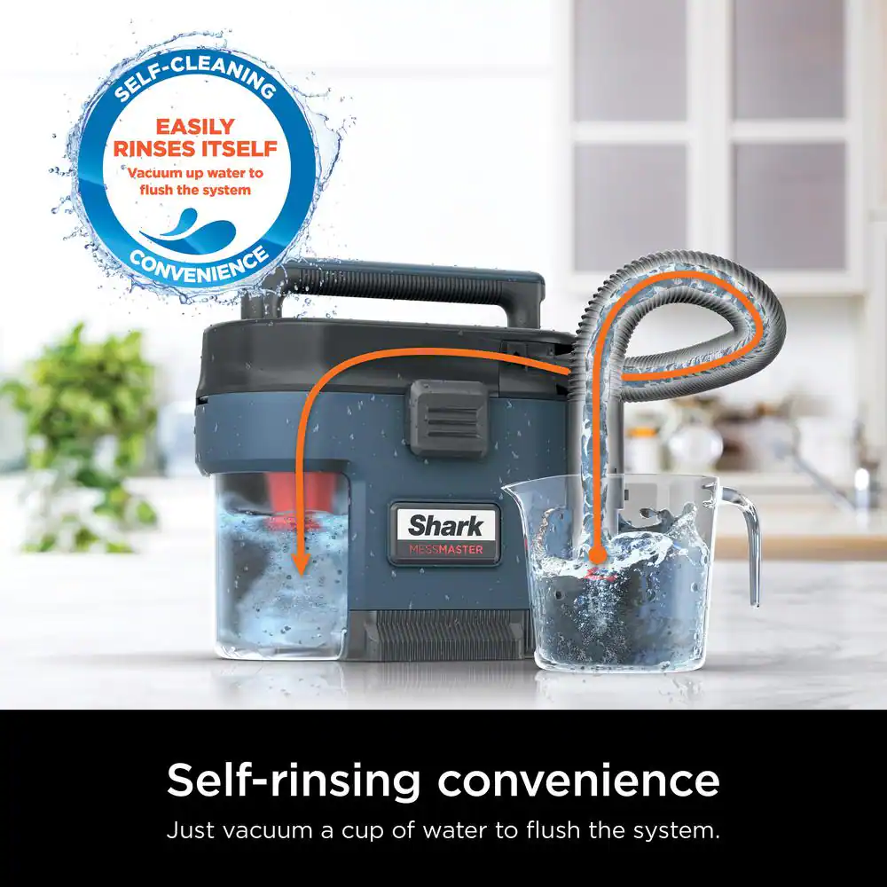 Shark MessMaster Portable 1 Gallon Wet/Dry Vacuum in Navy - VS101