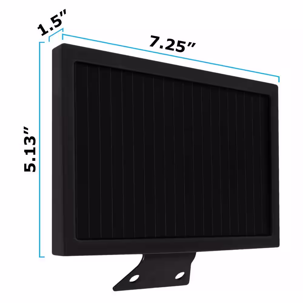 MIGHTY MAX BATTERY 12-Volt 6 in. 1-Watt Solar Panel Charger and Maintainer with Alligator Clips