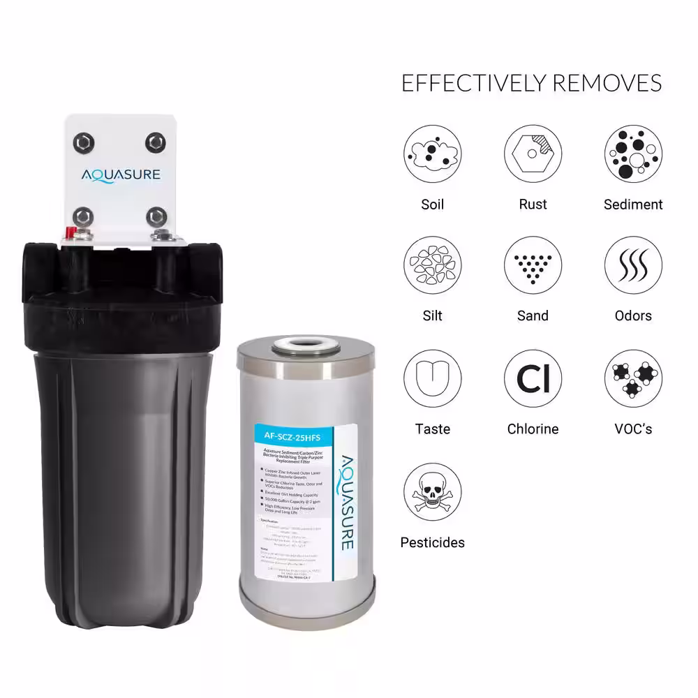 AQUASURE Fortitude V Series Triple Purpose Water Filtration System