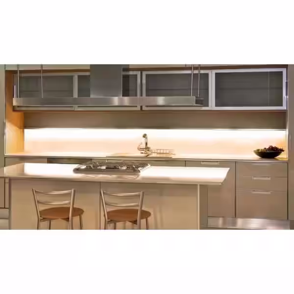Favorite Monkey SNAP Plug In Dimmable 12 in. LED Aluminum 3000K Soft White Under Cabinet Light Kit (12-Pack)
