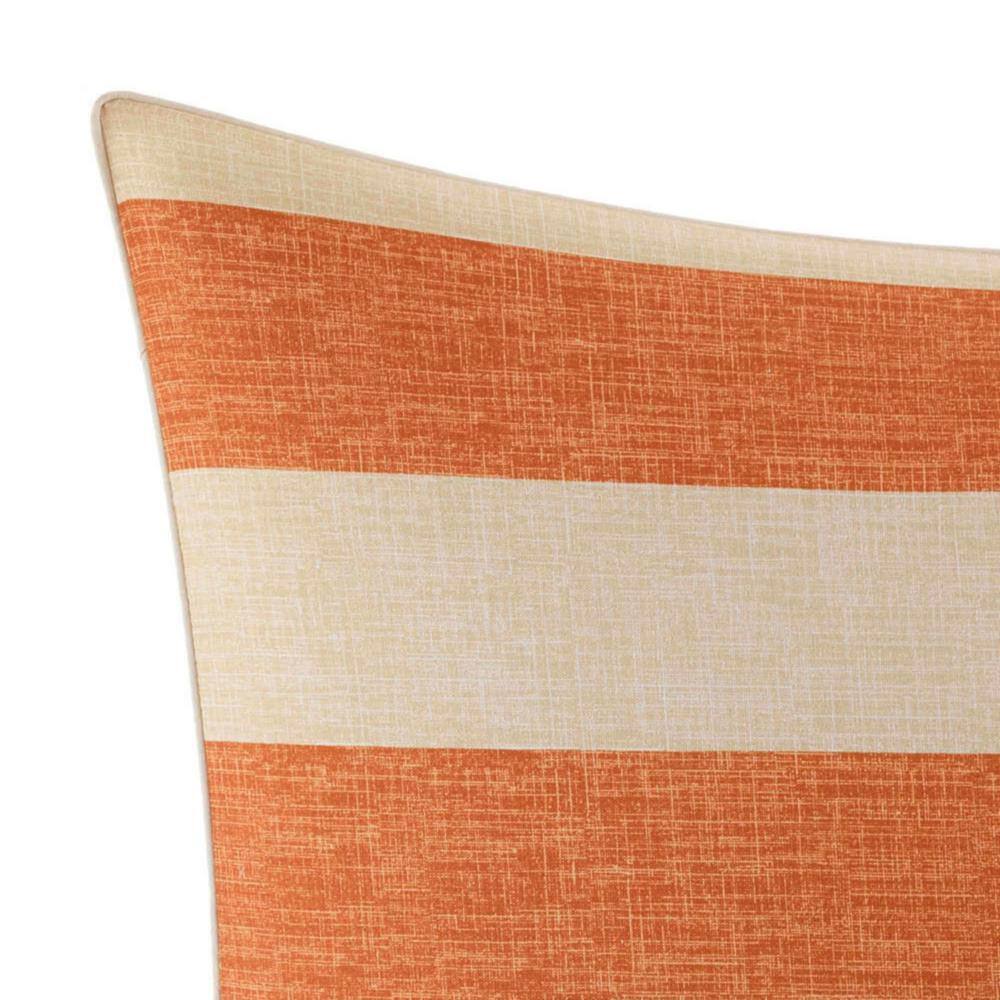 Tommy Bahama Palmiers 1-Piece Orange Solid Cotton Euro Sham