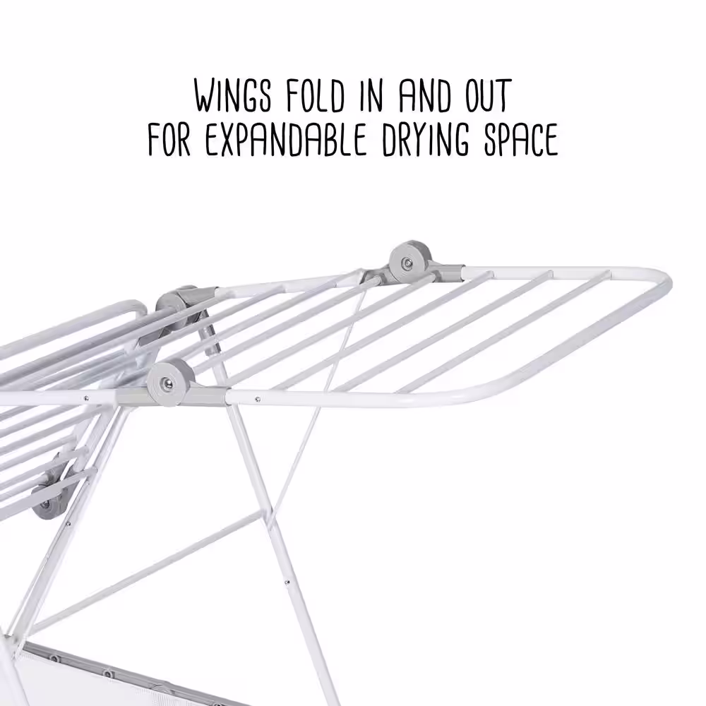 Honey-Can-Do Large Expandable and Collapsible Gullwing Clothes Drying Rack