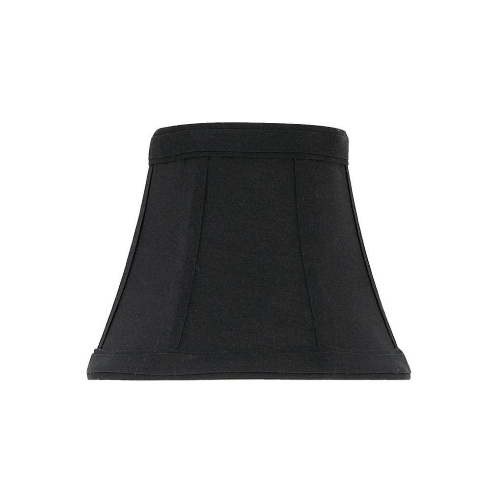 Aspen Creative Corporation 5 in. x 4 in. Black Bell Lamp Shade (6-Pack)